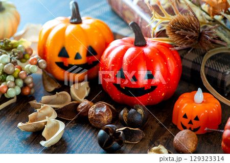 ハロウィンのかぼちゃ ハロウィンのかぼちゃ 129323314