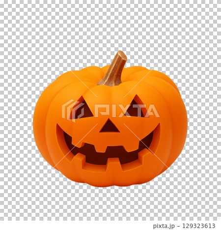 ハロウィン カボチャ イラスト リアル 129323613