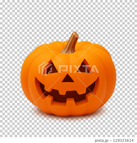 萬聖節南瓜插圖逼真 129323614