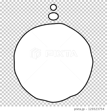 Simple speech bubble illustration on white background Simple speech bubble illustration on white background 129323754