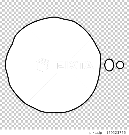シンプルな吹き出しのイラスト 白背景 シンプルな吹き出しのイラスト 白背景 129323756