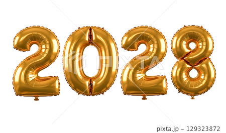 Balloon Number For New Year 129323872