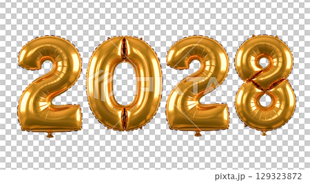 Balloon Number For New Year 129323872