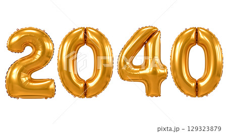 Balloon Number For New Year 129323879