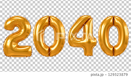 Balloon Number For New Year 129323879