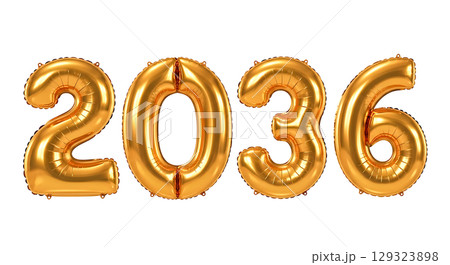 Balloon Number For New Year 129323898