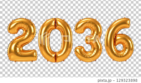 Balloon Number For New Year 129323898
