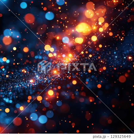 Cosmic Dust with Glowing Nebula. 129325649