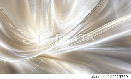 Glowing Fabric Drape Abstract. 129325780
