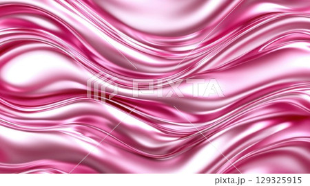 Pink Liquid Swirls Abstract Background. 129325915