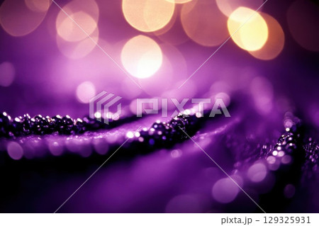 Purple Sparkle Necklace Bokeh. 129325931