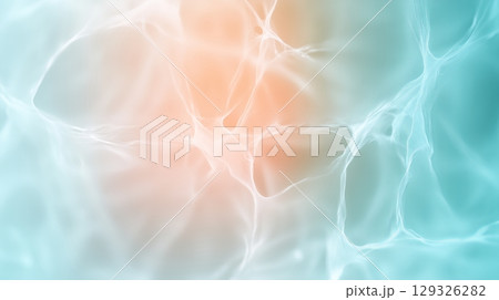 Abstract blue and orange background with soft textures and patterns 129326282