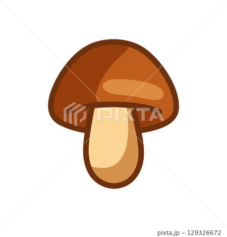 Cartoon Flat Forest Mushroom Icon 129326672