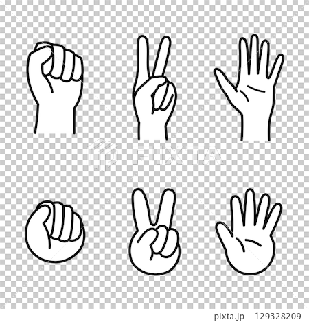 Handwritten_Rock-paper-scissors_Vector_01 129328209