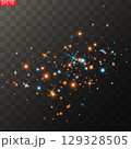 Christmas glowing dust confetti light 129328505