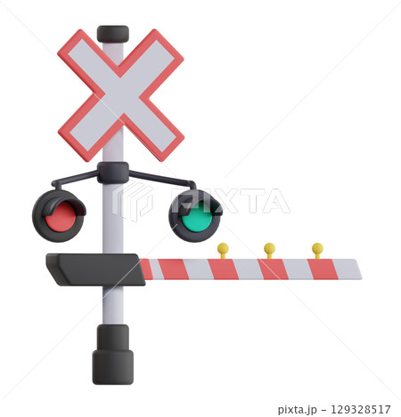 railway crossing railway crossing 129328517
