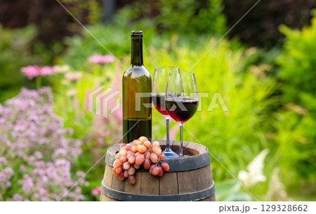 two glasses of red wine two glasses of red wine 129328662