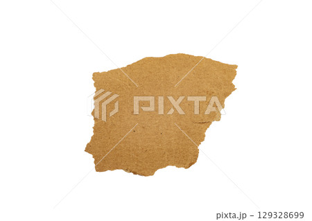Ripped Kraft Paper Ripped Kraft Paper 129328699