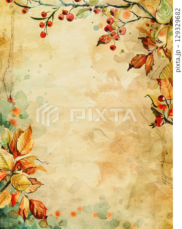 Autumn frame of watercolor pumpkins on beige background. Decor for Halloween, Thanksgiving. Autumn frame of watercolor pumpkins on beige background. Decor for Halloween, Thanksgiving. 129329682