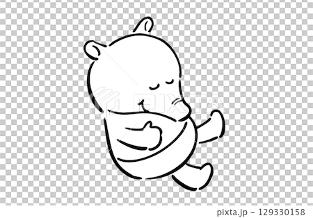 Sleeping tapirus 129330158