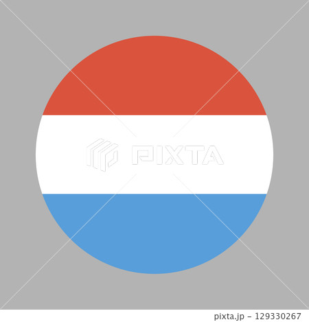 Circular Luxembourg Flag. Luxembourg flag icon. Round of Luxembourg flag. Circular Luxembourg Flag. Luxembourg flag icon. Round of Luxembourg flag. 129330267