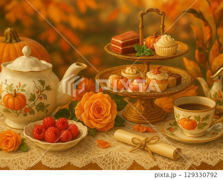 実りの秋のティータイム・セレモニー 実りの秋のティータイム・セレモニー 129330792