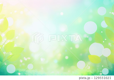 緑に囲まれた背景素材 129331021