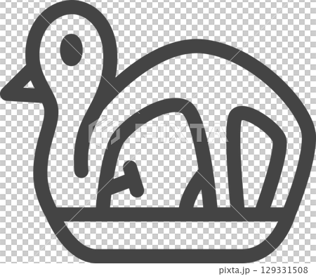 線描車輛相關單圖示：鴨子船 129331508