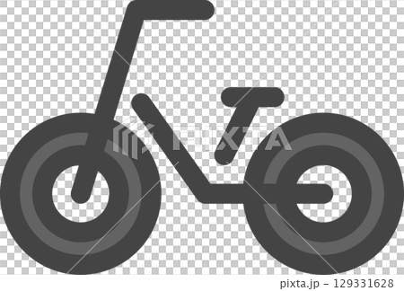 Color vehicle-related single icon: Bicycle 129331628