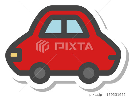 ステッカー乗り物関連の単品アイコン　自動車 129331633