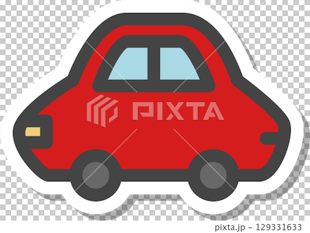 ステッカー乗り物関連の単品アイコン　自動車 129331633