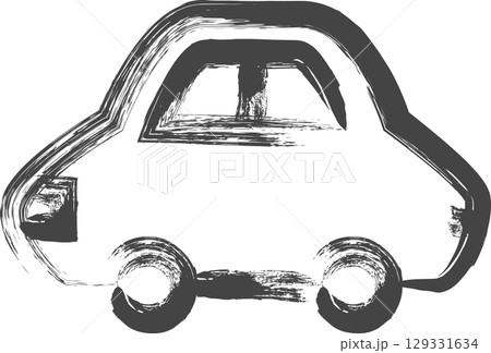 筆書き乗り物関連の単品アイコン 自動車 筆書き乗り物関連の単品アイコン 自動車 129331634
