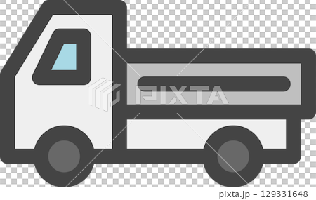 Color vehicle related single icon: Light truck Color vehicle related single icon: Light truck 129331648