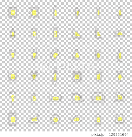 概述學校用品相關圖示集 129331694