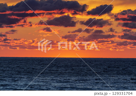 Sunset Over Lake Michigan, Ludington, Michigan 129331704