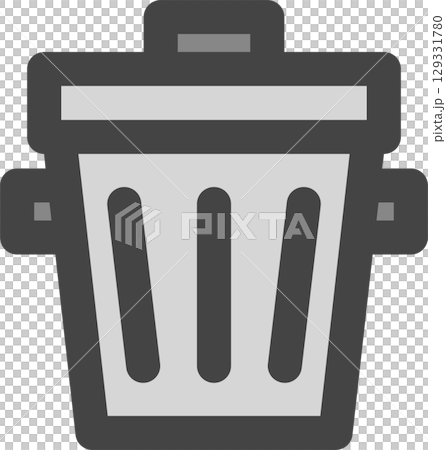 彩色家電相關單一圖示垃圾桶 129331780