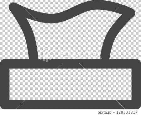 線画日用品家電関連の単品アイコン ティッシュ箱 線画日用品家電関連の単品アイコン ティッシュ箱 129331817