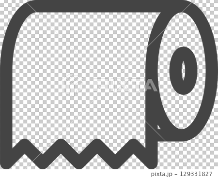 家用電器的線條畫圖示：衛生紙 129331827