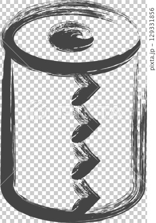 毛筆書寫家用電器單一圖示：衛生紙 129331856