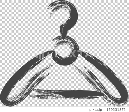 Brush writing household appliances related single icon Hanger 129331873