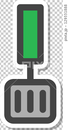 ステッカー日用品家電関連の単品アイコン　ヘラ 129331888