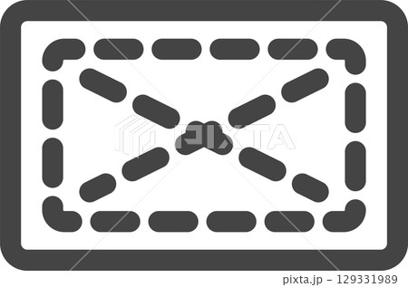 線画日用品家電関連の単品アイコン 雑巾 線画日用品家電関連の単品アイコン 雑巾 129331989