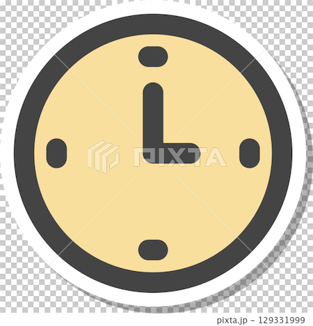 貼紙、家用電器和單一圖示：時鐘 129331999