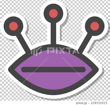 ステッカー日用品家電関連の単品アイコン 針クッション ステッカー日用品家電関連の単品アイコン 針クッション 129332015