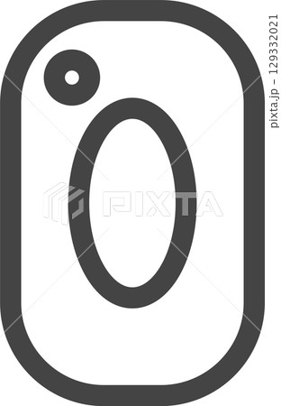 線画日用品家電関連の単品アイコン　石鹸 129332021