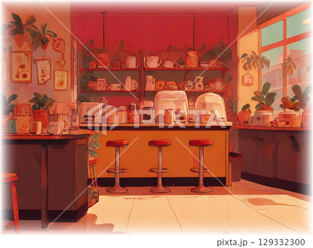 カフェ 129332300