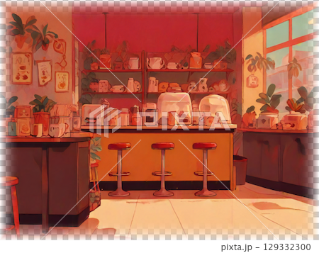 カフェ 129332300