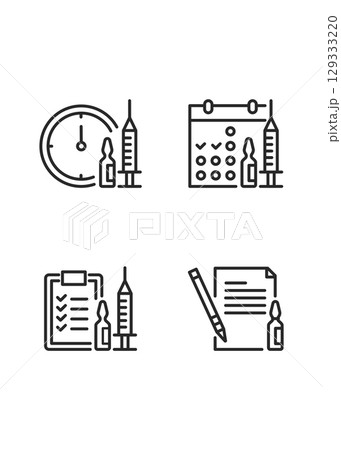 Vaccination Health Care and Protection Medical Treatment stock illustration. 129333220