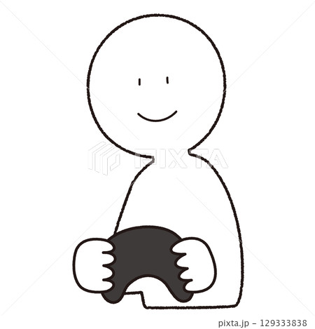 ゲームを遊ぶ人のイラスト ゲームを遊ぶ人のイラスト 129333838