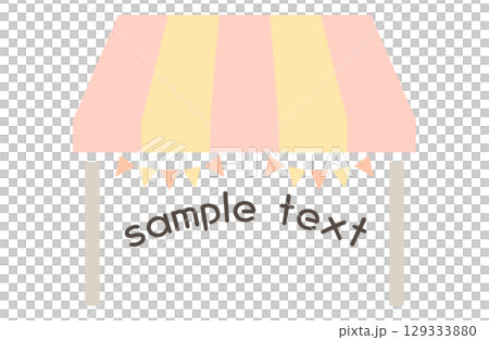 馬爾凱框架裝飾馬戲團攤位 129333880